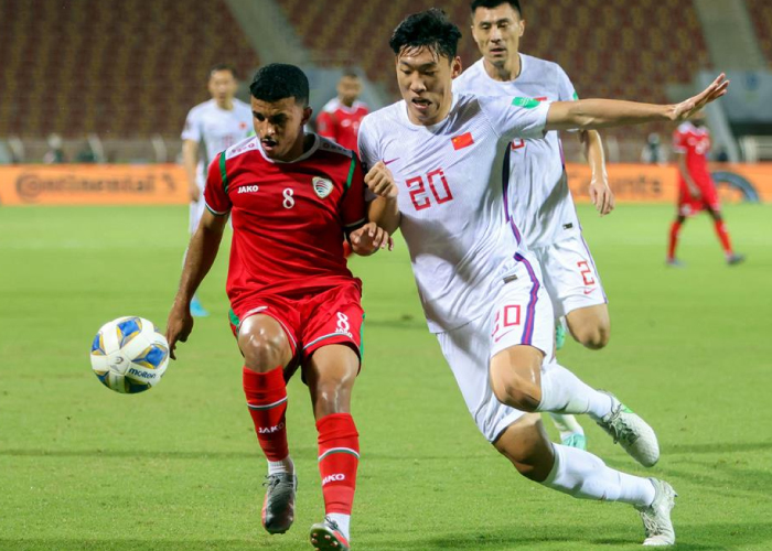 จีนแพ้โอมาน 2-0 ในฟุตบอลโลกรอบคัดเลือกรอบสุดท้าย